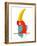 Toucan Bird with Big Beak Sitting. Colorful Cartoon Exotic Red Bird. Vector Illustration Eps8-Popmarleo-Framed Art Print