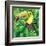 Toucan in the Green Bush Illustration-Daniel Cole-Framed Art Print