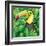 Toucan in the Green Bush Illustration-Daniel Cole-Framed Art Print