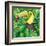 Toucan in the Green Bush Illustration-Daniel Cole-Framed Art Print