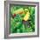 Toucan in the Green Bush Illustration-Daniel Cole-Framed Art Print