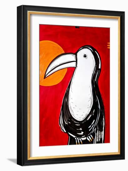 Toucan - it seems that God was in Costa Rica-Julija Belickienė-Framed Giclee Print