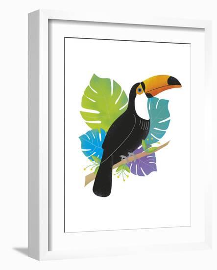 Toucan Tropics - Wild-Clara Wells-Framed Giclee Print