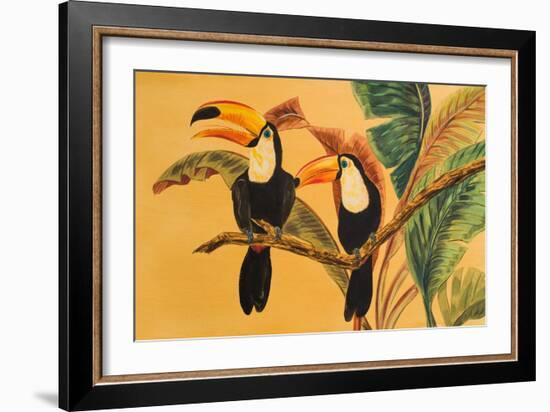 Toucans I-Linda Baliko-Framed Art Print