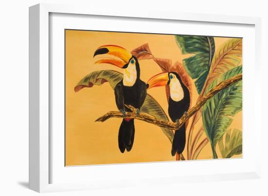 Toucans I-Linda Baliko-Framed Art Print