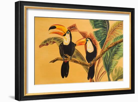 Toucans I-Linda Baliko-Framed Art Print