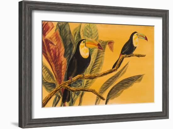 Toucans II-Linda Baliko-Framed Art Print