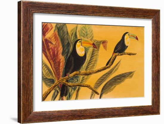 Toucans II-Linda Baliko-Framed Art Print