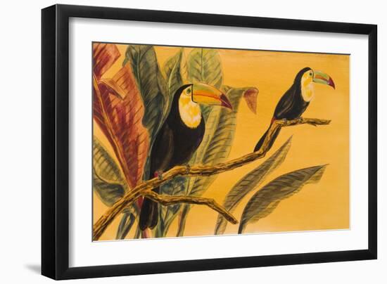 Toucans II-Linda Baliko-Framed Art Print