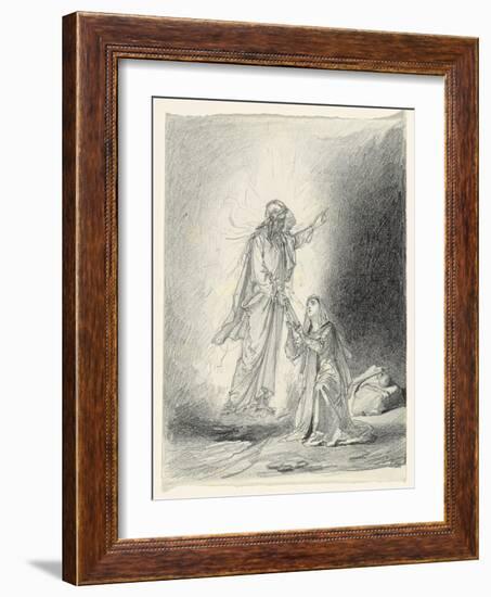 Touch Me Not; Noli Me Tangere-Mihaly von Zichy-Framed Giclee Print