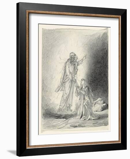 Touch Me Not; Noli Me Tangere-Mihaly von Zichy-Framed Giclee Print