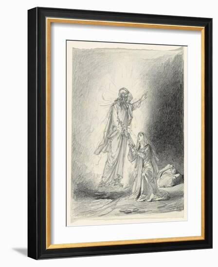 Touch Me Not; Noli Me Tangere-Mihaly von Zichy-Framed Giclee Print