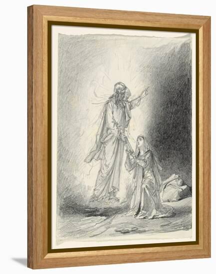 Touch Me Not; Noli Me Tangere-Mihaly von Zichy-Framed Premier Image Canvas