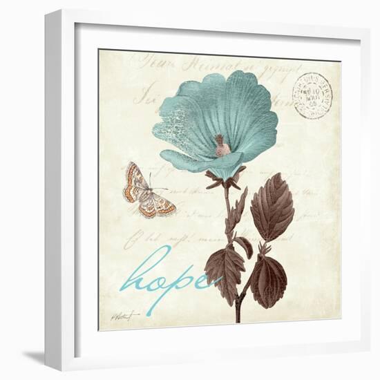 Touch of Blue III - Hope-Katie Pertiet-Framed Art Print