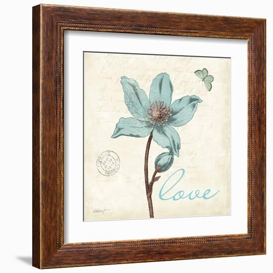 Touch of Blue IV - Love-Katie Pertiet-Framed Art Print