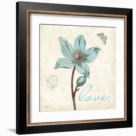 Touch of Blue IV - Love-Katie Pertiet-Framed Art Print