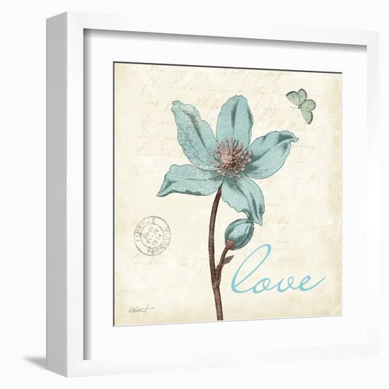 Touch of Blue IV - Love-Katie Pertiet-Framed Art Print