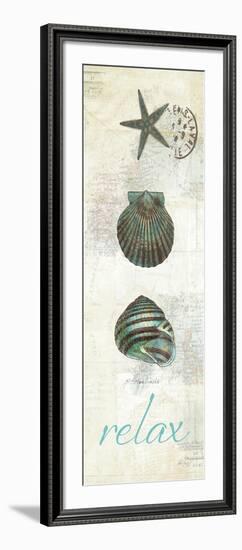 Touch of Blue Shells I-Katie Pertiet-Framed Art Print