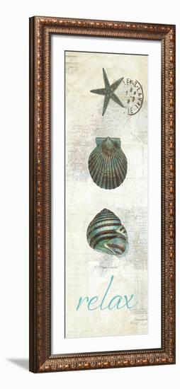 Touch of Blue Shells I-Katie Pertiet-Framed Art Print