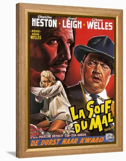 Touch of Evil, (aka La Soif Du Mal), Janet Leigh, Charlton Heston, Orson Welles, 1958-null-Framed Stretched Canvas