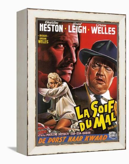 Touch of Evil, (aka La Soif Du Mal), Janet Leigh, Charlton Heston, Orson Welles, 1958-null-Framed Stretched Canvas