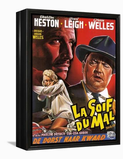 Touch of Evil, (aka La Soif Du Mal), Janet Leigh, Charlton Heston, Orson Welles, 1958-null-Framed Stretched Canvas