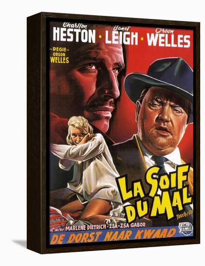 Touch of Evil, (aka La Soif Du Mal), Janet Leigh, Charlton Heston, Orson Welles, 1958-null-Framed Stretched Canvas
