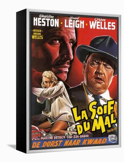 Touch of Evil, (aka La Soif Du Mal), Janet Leigh, Charlton Heston, Orson Welles, 1958-null-Framed Stretched Canvas