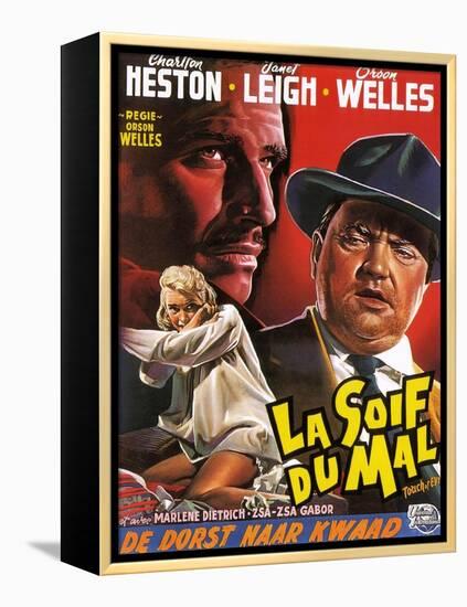 Touch of Evil, (aka La Soif Du Mal), Janet Leigh, Charlton Heston, Orson Welles, 1958-null-Framed Stretched Canvas