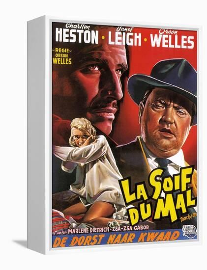 Touch of Evil, (aka La Soif Du Mal), Janet Leigh, Charlton Heston, Orson Welles, 1958-null-Framed Stretched Canvas