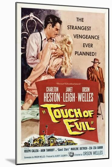 Touch of Evil, Charlton Heston, Janet Leigh, Orson Welles, 1958-null-Mounted Art Print