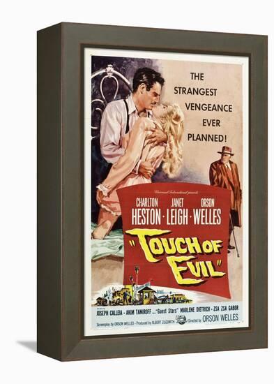 Touch of Evil, Charlton Heston, Janet Leigh, Orson Welles, 1958-null-Framed Stretched Canvas