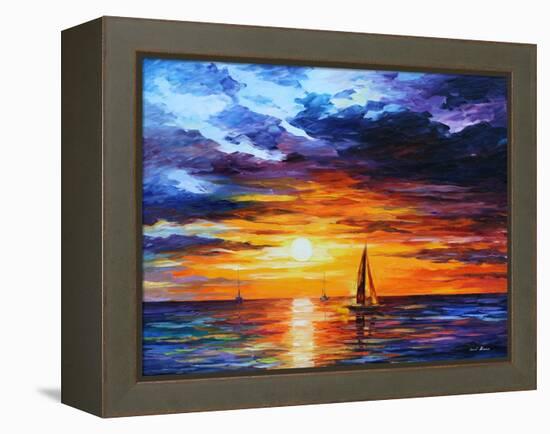 Touch of Horizon-Leonid Afremov-Framed Stretched Canvas