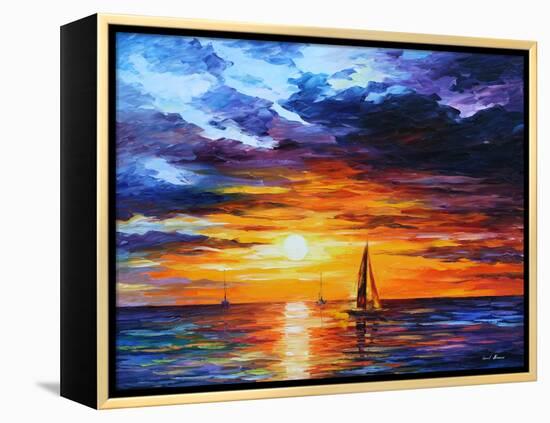 Touch of Horizon-Leonid Afremov-Framed Stretched Canvas