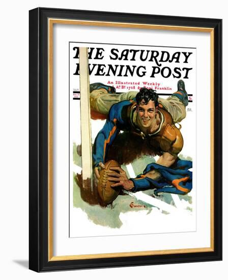 "Touchdown," Saturday Evening Post Cover, November 21, 1931-Elbert Mcgran Jackson-Framed Giclee Print