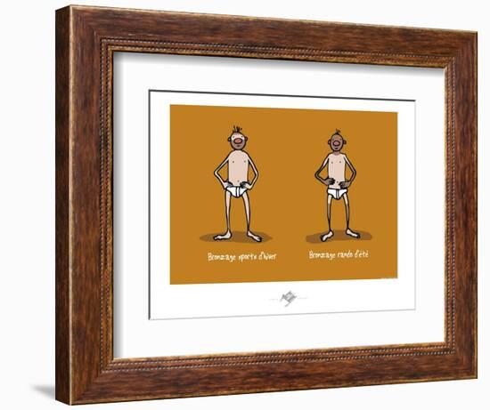 Touchouss - Bronzage-Sylvain Bichicchi-Framed Premium Giclee Print