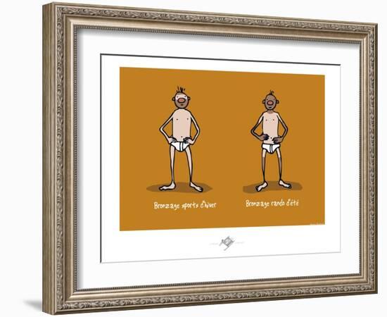 Touchouss - Bronzage-Sylvain Bichicchi-Framed Art Print