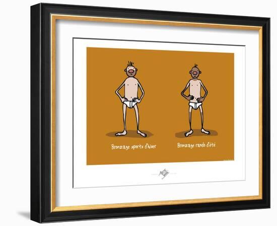 Touchouss - Bronzage-Sylvain Bichicchi-Framed Art Print