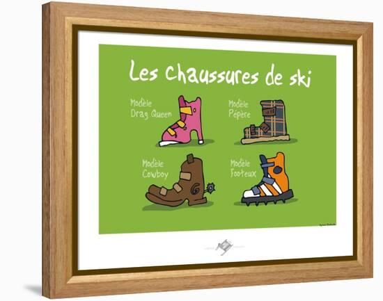 Touchouss - Chaussures de ski-Sylvain Bichicchi-Framed Stretched Canvas