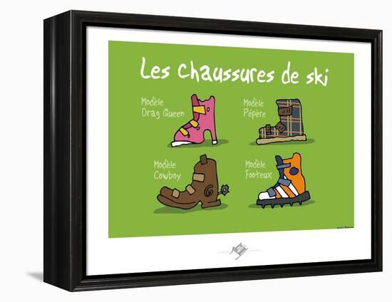 Touchouss - Chaussures de ski-Sylvain Bichicchi-Framed Stretched Canvas