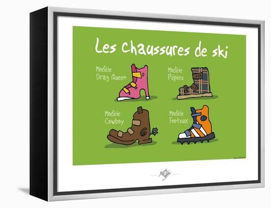 Touchouss - Chaussures de ski-Sylvain Bichicchi-Framed Stretched Canvas