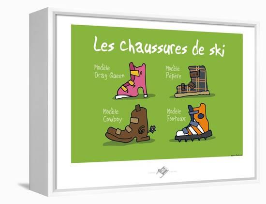 Touchouss - Chaussures de ski-Sylvain Bichicchi-Framed Stretched Canvas