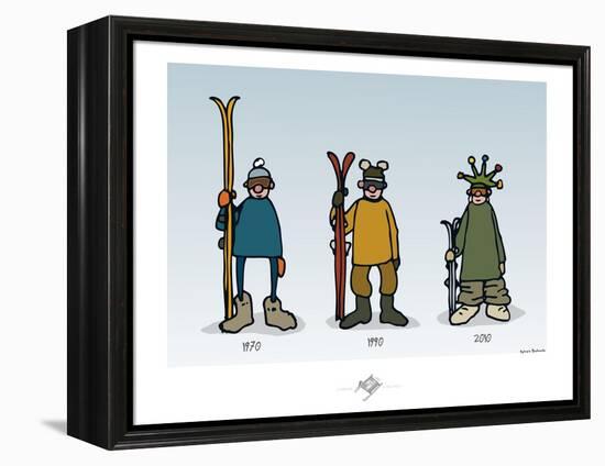 Touchouss - La mode des sports d'hiver-Sylvain Bichicchi-Framed Stretched Canvas