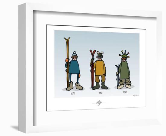 Touchouss - La mode des sports d'hiver-Sylvain Bichicchi-Framed Premium Giclee Print