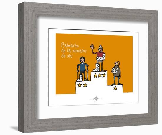 Touchouss - Palmarès de la semaine de ski-Sylvain Bichicchi-Framed Premium Giclee Print