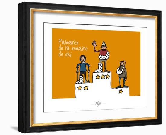 Touchouss - Palmarès de la semaine de ski-Sylvain Bichicchi-Framed Art Print