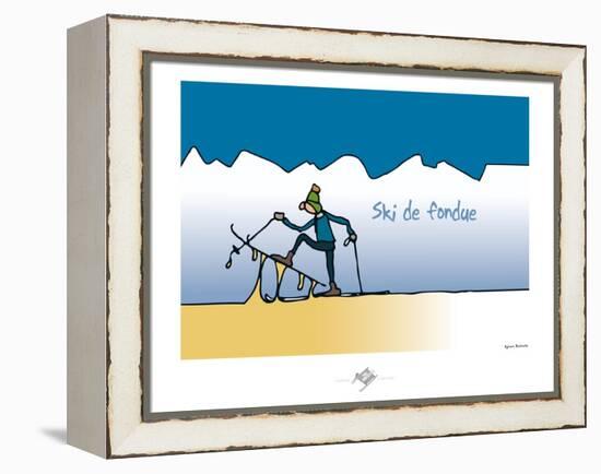 Touchouss - Ski de fondue-Sylvain Bichicchi-Framed Stretched Canvas