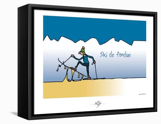 Touchouss - Ski de fondue-Sylvain Bichicchi-Framed Stretched Canvas