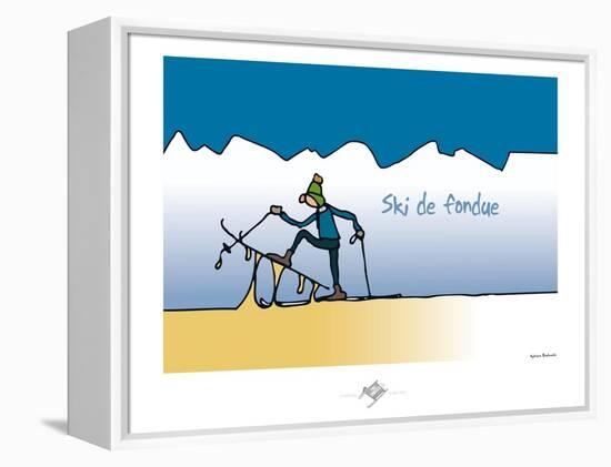 Touchouss - Ski de fondue-Sylvain Bichicchi-Framed Stretched Canvas