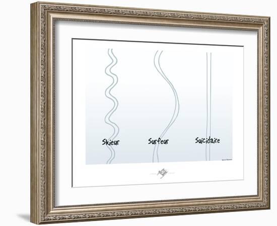 Touchouss - Suicidaire-Sylvain Bichicchi-Framed Art Print